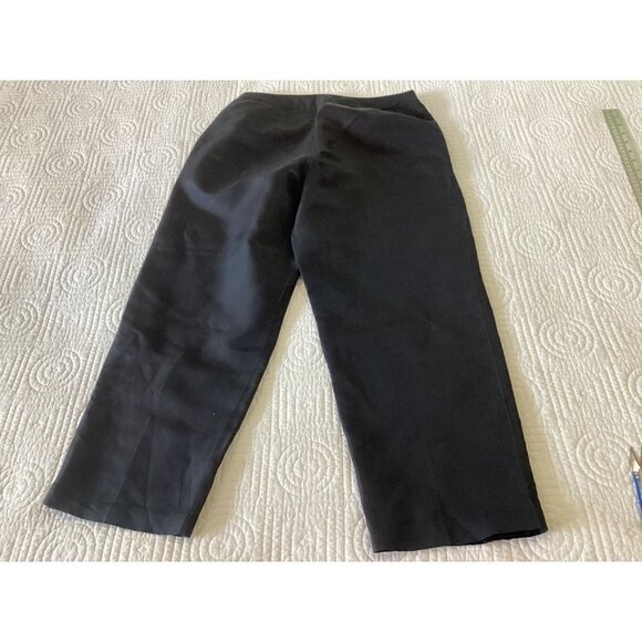 Vintage Laura Leigh 100% silk High Waist Embroidered Cropped Pants Size 8 - Picture 2 of 12